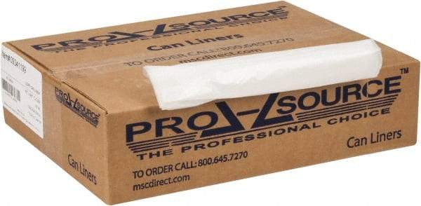 PRO-SOURCE - 0.8 mil Thick, Household/Office Trash Bags - 40" Wide x 46" High, Clear - Exact Industrial Supply