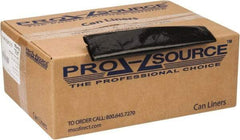 PRO-SOURCE - 1.25 mil Thick, Heavy-Duty Trash Bags - 38" Wide x 58" High, Black - Exact Industrial Supply