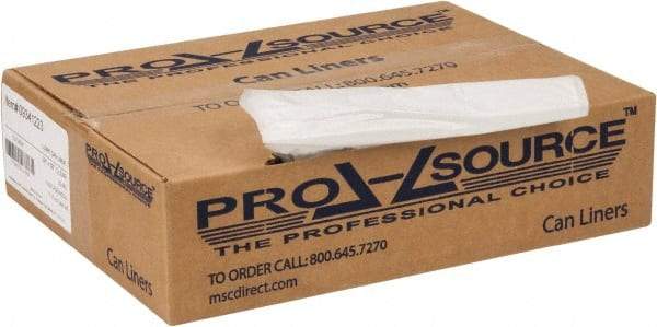 PRO-SOURCE - 0.8 mil Thick, Household/Office Trash Bags - 38" Wide x 58" High, Clear - Exact Industrial Supply