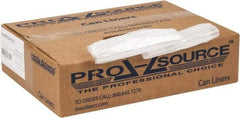 PRO-SOURCE - 0.31 mil Thick, Household/Office Trash Bags - 24" Wide x 24" High, Clear - Exact Industrial Supply