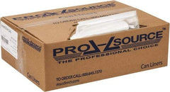 PRO-SOURCE - 0.31 mil Thick, Household/Office Trash Bags - 24" Wide x 33" High, Clear - Exact Industrial Supply