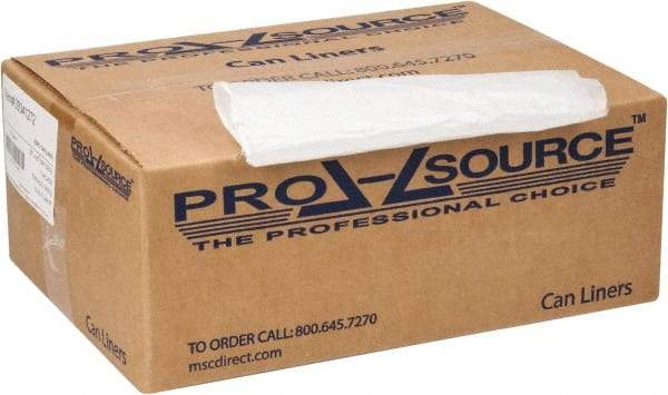 PRO-SOURCE - 0.43 mil Thick, Household/Office Trash Bags - 33" Wide x 40" High, Clear - Exact Industrial Supply