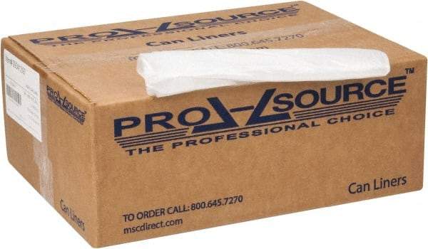 PRO-SOURCE - 0.87 mil Thick, Household/Office Trash Bags - 38" Wide x 60" High, Clear - Exact Industrial Supply