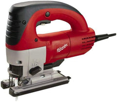 Milwaukee Tool - 6.5 Amp, 3,000 SPM, 1 Inch Stroke Length, Electric Jigsaw - 120V, 12.67 Ft. Cord Length, 45° Cutting Angle - Exact Industrial Supply