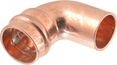 B&K Mueller - 1/2" Copper Pipe 90° Street Elbow - C x Ftg, Presoldered - Exact Industrial Supply