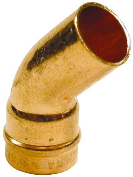 B&K Mueller - 3/4" Copper Pipe 45° Elbow - C x Ftg, Presoldered - Exact Industrial Supply