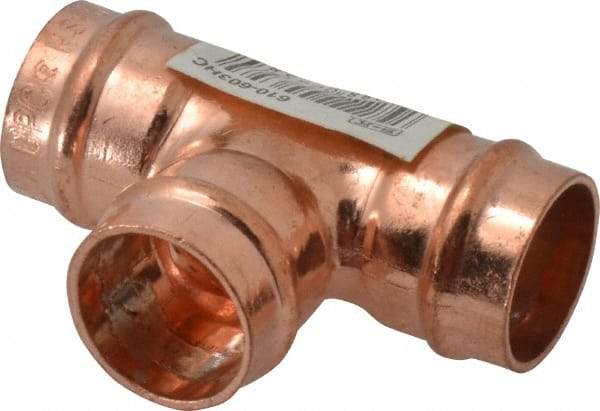 B&K Mueller - 1/2" Copper Pipe Tee - C x C x C, Presoldered - Exact Industrial Supply