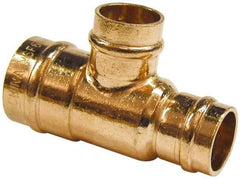B&K Mueller - 3/4 x 1/2 x 3/4" Copper Pipe Tee - C x C x C, Presoldered - Exact Industrial Supply