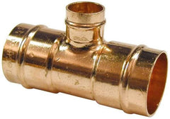 B&K Mueller - 1 x 1 x 1/2" Copper Pipe Tee - C x C x C, Presoldered - Exact Industrial Supply