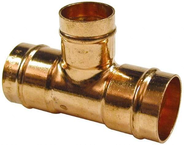 B&K Mueller - 1 x 1 x 3/4" Copper Pipe Tee - C x C x C, Presoldered - Exact Industrial Supply