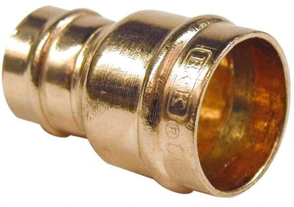 B&K Mueller - 1 x 3/4" Copper Pipe Reducer Coupling - C x C, Presoldered - Exact Industrial Supply