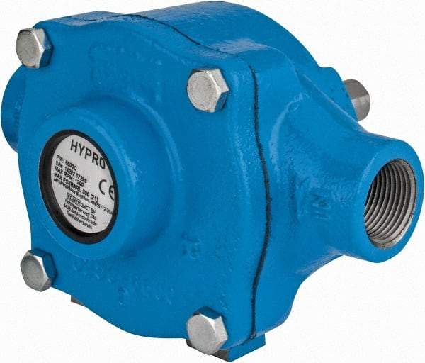 Pentair - 6-Roller Pump, Cast Iron Housing Material, Roller Spray Pump Only - 3/4 Inch Inlet Size, 3/4 Inch Outlet Size, 300 psi Max Working Pressure, 1200 Max RPM, Viton, Lip, 416 Stainless Steel, NPT - Exact Industrial Supply