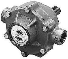Pentair - ODP Motor, 208-230/460 Volt, 3 Phase, 1 HP, Cast Iron Straight Pump - 1-1/4 Inch Inlet, 1 Inch Outlet, 58 Max Head psi, Bronze Impeller, Cast Iron Shaft, Buna-N Seal, 58 Ft. Shut Off - Exact Industrial Supply