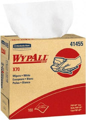 WypAll - X70 Dry Shop Towel/Industrial Wipes - Pop-Up, 16-3/4" x 9" Sheet Size, White - Exact Industrial Supply