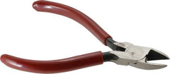 Proto - 4-7/16" OAL, Cutting Pliers - 19/32" Jaw Length x 9/16" Jaw Width, Round Head, Plastisol Handle - Exact Industrial Supply