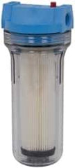 Pentair - 4-5/8 Inch Outside Diameter, 14 Inch Cartridge Length, 20 Micron Rating, Cartridge Filter Assembly - 3/4 Inch Pipe, Reduces Sediment - Exact Industrial Supply