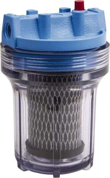 Pentair - 4-5/8 Inch Outside Diameter, 8 Inch Cartridge Length, 5 Micron Rating, Cartridge Filter Assembly - 3/8 Inch Pipe, Reduces Taste, Odor and Sediment - Exact Industrial Supply