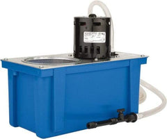 Little Giant Pumps - 1 Gallon Tank Capacity, 6' Coolant Line, Polypropylene Tank, Flood Coolant System - 12" Tank Length x 6" Tank Width x 9-1/4" Tank Height - Exact Industrial Supply