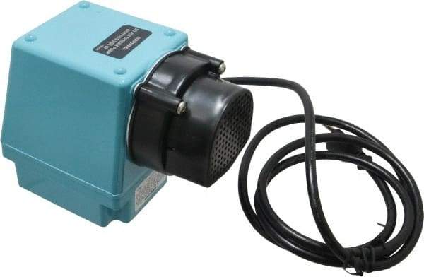 Little Giant Pumps - 1/12 HP, 10 psi, Aluminum Miniature Submersible Pump - 3/4 Inch Inlet, 1/2 Inch Outlet, 6 Ft. Long Power Cord, 3.5 Amp - Exact Industrial Supply