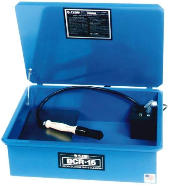 Build-All - Bench Top Solvent-Based Parts Washer - 5 Gal Max Operating Capacity, Steel Tank, 120 Input Volts - Exact Industrial Supply