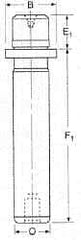 Dayton Lamina - 1" Diam x 4-3/16" Long Demountable Ball Bearing Guide Post - 5/16-18, 1-5/16" Collar OD, 1-3/16" Above Collar, Hardened Steel - Exact Industrial Supply