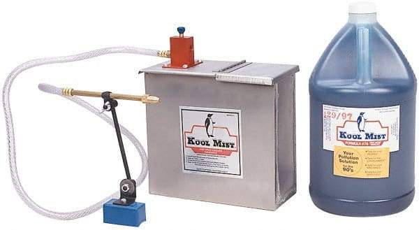 Kool Mist - 1 Outlet, 1 Gal Tank Capacity, Stainless Steel Tank Mist Coolant System - 6" Hose Length - Exact Industrial Supply