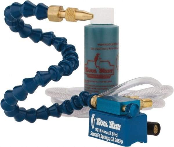 Kool Mist - 1 Outlet, Tankless Mist Coolant Unit - 4' Coolant Line Length, 12" Hose Length - Exact Industrial Supply