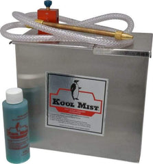 Kool Mist - 1 Outlet, 1 Gal Tank Capacity, Stainless Steel Tank Mist Coolant System - 4' Coolant Line Length, 6" Hose Length, 5/16" Nozzle Diam - Exact Industrial Supply