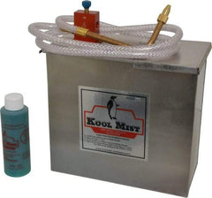 Kool Mist - 1 Outlet, 1 Gal Tank Capacity, Stainless Steel Tank Mist Coolant System - 4' Coolant Line Length, 6" Hose Length, 5/16" Nozzle Diam - Exact Industrial Supply