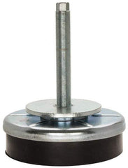 Royal Products - M20 x 1.50 Bolt Thread, Stud Mount Leveling Pad & Mount - 5,500 Max Lb Capacity, 6-1/4" Base Diam - Exact Industrial Supply