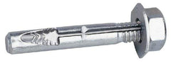 Wej-It - 5/16" Diam, 5/16" Drill, 2" OAL, Wedge Expansion Concrete Anchor - Steel, Zinc-Plated Finish, Hex Nut Head, Hex Drive, 5/8" Thread Length - Exact Industrial Supply