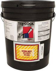 Trico - Tri-Cool TC-1, 5 Gal Pail Cutting Fluid - Synthetic, For Broaching, Grinding, Machining, Tapping - Exact Industrial Supply