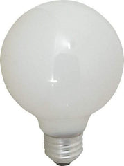 Philips - 25 Watt Incandescent Decorative Medium Screw Lamp - 2,700°K Color Temp, 210 Lumens, 120 Volts, Dimmable, G25, 2,000 hr Avg Life - Exact Industrial Supply