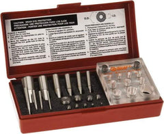 Made in USA - 3 to 20mm Diameter Shim Punch and Die Set - 10 Piece - Exact Industrial Supply
