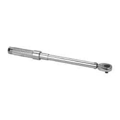 Proto - 3/8" Drive Micrometer Type Ratchet Head Torque Wrench - 16 Ft/Lb to 80 Ft/Lb Torque, 15-1/2" OAL, Ratchet Head - Exact Industrial Supply