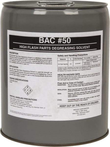 Made in USA - 5 Gal Pail Parts Washer Fluid - Solvent-Based - Exact Industrial Supply