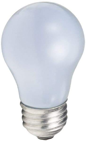 Philips - 15 Watt Incandescent Residential/Office Medium Screw Lamp - 2,700°K Color Temp, 110 Lumens, 120, 130 Volts, Dimmable, A15, 2,500 hr Avg Life - Exact Industrial Supply