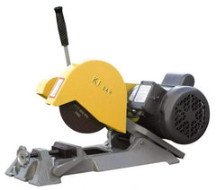 Kalamazoo - 7" Blade Diam, 1/2" Arbor Hole, Straight Chop & Cutoff Saw - 1 Phase, 4,800 RPM, 1 hp, 110/220 Volts, 1" in Solids at 90°, 2" in Pipe at 90° - Exact Industrial Supply