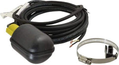 Little Giant Pumps - 115 AC Volt, Tethered Control Float Switch, Float Switch - For Use with Simplex and Duplex Grinder Panels - Exact Industrial Supply