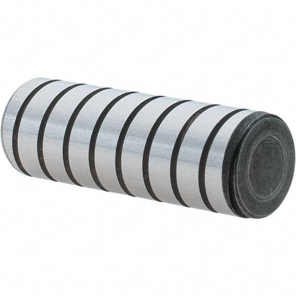 Holo-Krome - 1/2" Diam x 1-1/2" Pin Length 4000 Alloy Steel Pull Out Dowel Pin - Black Luster Finish, C 47-58 & C 60 (Surface) Hardness, 1 Beveled & 1 Threaded End - Exact Industrial Supply