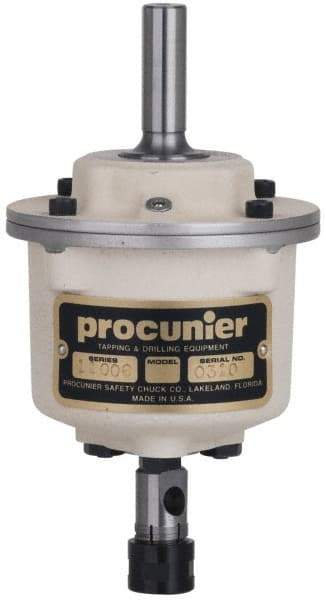 Procunier - 1 Inch Max Mild Steel Tap Capacity, 4MT Mount Tapping Head - Includes 2 Wrenches - Exact Industrial Supply
