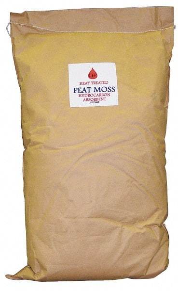 Made in USA - 25 Lb Bag Heat-Treated Peat Moss Granular Sorbent - Universal Use - Exact Industrial Supply