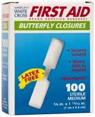 Medique - Butterfly Self-Adhesive Bandage - Plastic Bandage - Exact Industrial Supply