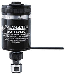 Tapmatic - Model 50TC/DC, No. 6 Min Tap Capacity, 1/2 Inch Max Mild Steel Tap Capacity, 1/2-20 Mount Tapping Head - 22100 (J421), 22000 (J422) Compatible, Includes Tap Clamping Wrenches, for Manual Machines - Exact Industrial Supply