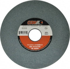 Camel Grinding Wheels - 7" Diam x 1-1/4" Hole x 1/4" Thick, I Hardness, 80 Grit Surface Grinding Wheel - Silicon Carbide, Type 1, Medium Grade, 3,760 Max RPM, Vitrified Bond, No Recess - Exact Industrial Supply