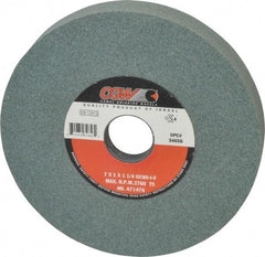 Camel Grinding Wheels - 7" Diam x 1-1/4" Hole x 1" Thick, I Hardness, 80 Grit Surface Grinding Wheel - Silicon Carbide, Type 5, Medium Grade, 3,760 Max RPM, Vitrified Bond, One-Side Recess - Exact Industrial Supply