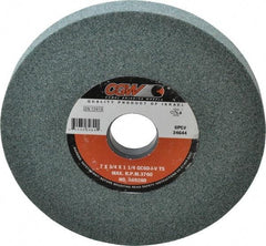 Camel Grinding Wheels - 7" Diam x 1-1/4" Hole x 3/4" Thick, I Hardness, 60 Grit Surface Grinding Wheel - Silicon Carbide, Type 5, Medium Grade, 3,760 Max RPM, Vitrified Bond, One-Side Recess - Exact Industrial Supply