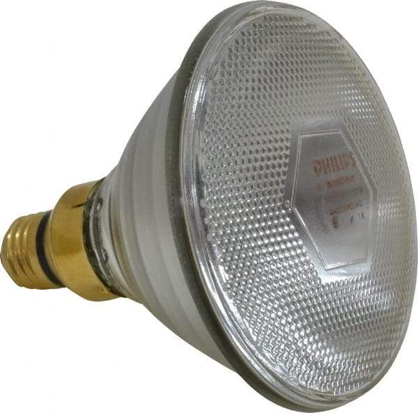 Philips - 175 Watt Incandescent Flood/Spot Medium Screw Skirted Lamp - 2,700°K Color Temp, 1,000 Lumens, 120 Volts, Dimmable, PAR38, 5,000 hr Avg Life - Exact Industrial Supply