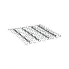 Nashville Wire - 52" Wide, 1-1/2" High, Open Shelving Welded Wire Decking - Steel, 42" Deep, Use with Pallet Racks - Exact Industrial Supply