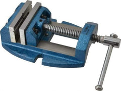 Wilton - 2-3/4" Jaw Opening Capacity x 1-7/8" Throat Depth, Horizontal Drill Press Vise - 3" Wide x 1-7/8" High Jaw, Stationary Base, Standard Speed, 8-1/2" OAL x 3.2" Overall Height, Cast Iron - Exact Industrial Supply